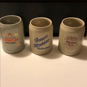 Set of 3 West Germany Beer Mugs